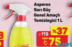 ASPEROX SARI GÜÇ GENEL AMAÇLI TEMİZLEYİCİ 1 L